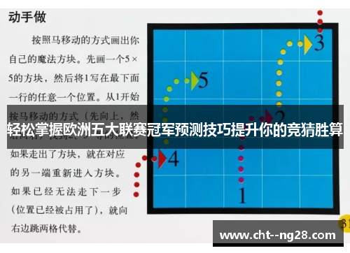 轻松掌握欧洲五大联赛冠军预测技巧提升你的竞猜胜算